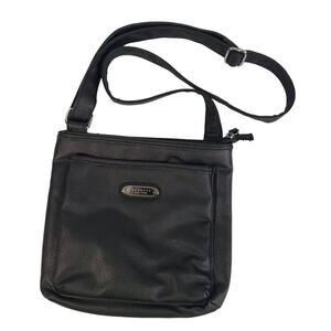 Rosetti Brown Cross Body Handbag Purse Adjustable Strap Zipper Pockets